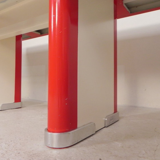 Ahrend Oda dining table, desk, with aluminum edge, 1950s – Plastic, Metal (photo 15 of 29)