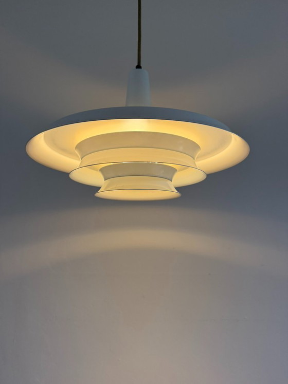 Vintage Danish pendant  - Carl Thore Trava style - Danish design lamp I – Granhaga, Pendant lamps, Aluminium (photo 2 of 9)