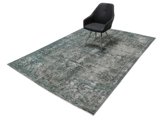 Hand-knotted vintage art rug 190x285