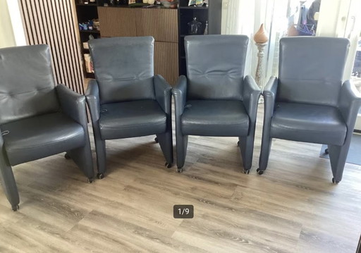4 Leather Dining Chairs