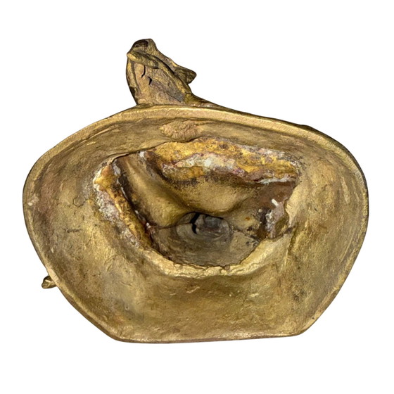 Massiccia Tara Verde Vintage (Shyama Tara) – Metà XX Secolo – Bronzo Dorato – 17 cm / 1,3 kg – Sculture (photo 10 of 10)