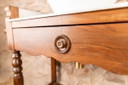 Antique marble and wood washstand in Louis-Philippe style.