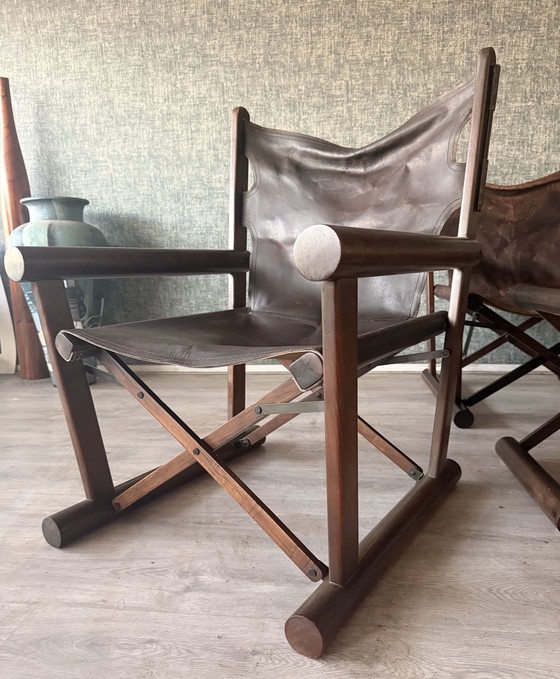 Image 1 of Pair of PL22 Lounge Chairs with Ottoman by Carlo Hauner & Martin Eisler for OCA, Brazil, 1960s