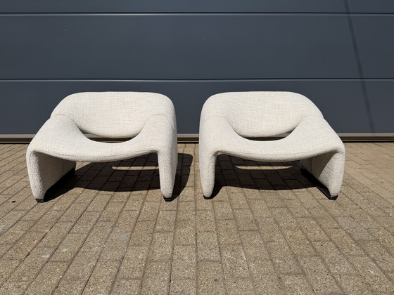 Image 1 of Artifort F598 Groovy armchairs in mint condition!! Pierre Paulin