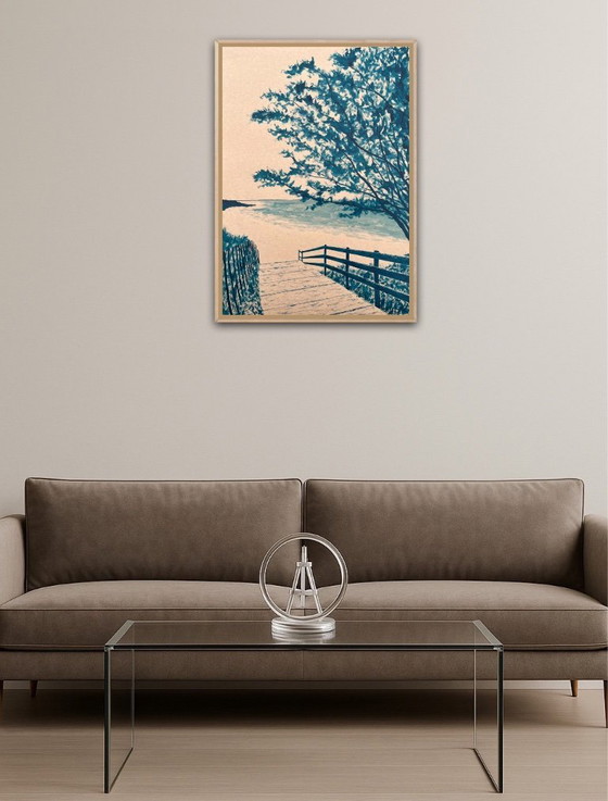 Image 1 of Tinte auf 400g Kraftpapier.  Format 70x50cm