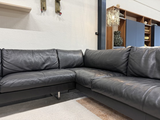 Image 1 of Montis Axel Corner Sofa Black Leather