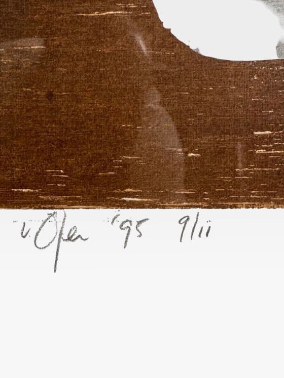 Vincent van Ojen - Woodcut - Framed – Lithographs & prints, Paper (photo 5 of 9)