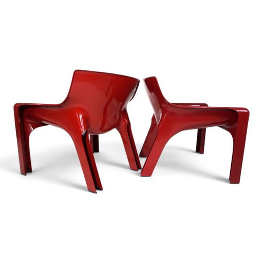Vico Magistretti Vicario Set of 2 Lounge Chairs for Artemide, 1970 – fauteuils, Plastic