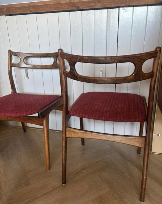 Image 1 of Deense eetkamerstoelen J. Andersen Uldum môbelfabrik