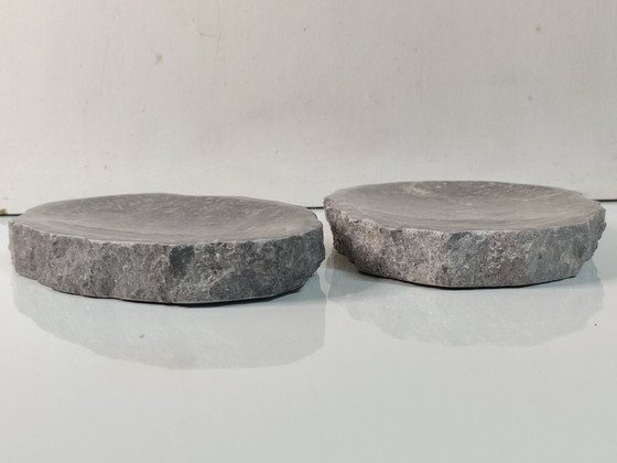 Image 1 of 2 LARGE MARBLE Soap Dishes (handmade)