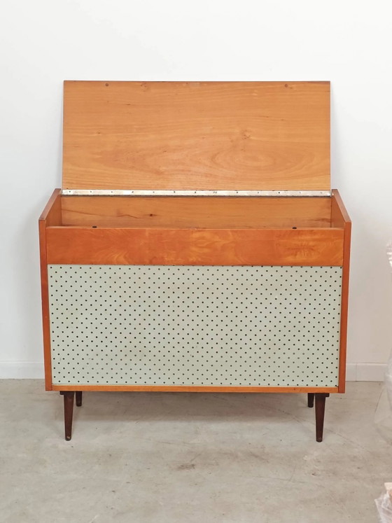 Cassapanca porta coperte ceca blu 1970 – Armadi contenitori, Wood, Mid Century Modern (photo 5 of 12)