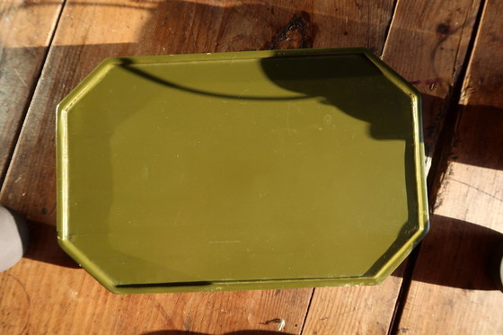 Image 1 of Vintage 1970s Vietnamese Ceramic Tea Set with Lacquered Tray, Hanoi – Minimalist - 2C30
