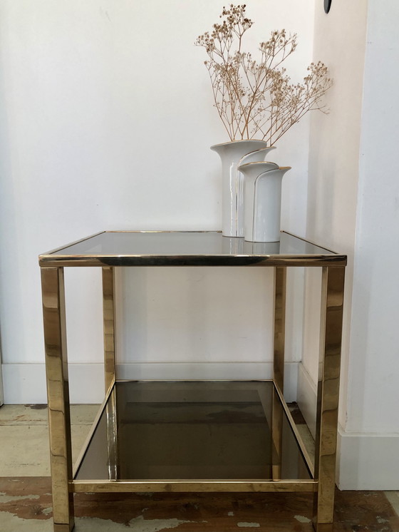 Image 1 of Belgo Chrom Vintage Side Table Gilded