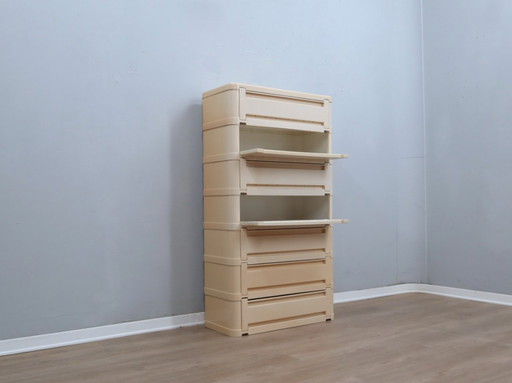 Sistema di archiviazione modulare Kartell 4963 di Olaf Von Bohr, anni '70