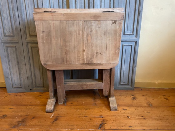 Image 1 of Mesa de cata de vinos Mesa plegable francesa del siglo XIX