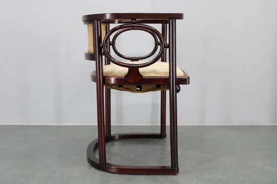 Image 1 of Beukenhouten bank en stoel