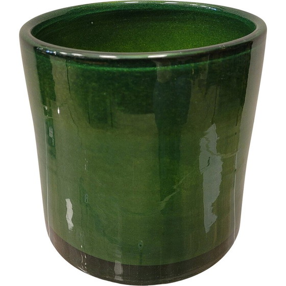 Image 1 of Vintage emerald green centerpiece, Italy 1990s