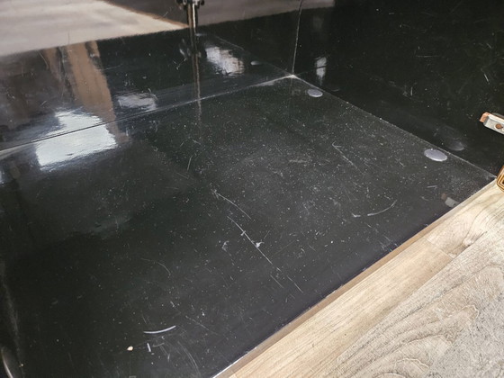 1970er Pierre Cardin Buffetschrank aus schwarz lackiertem Holz – Buffetschränke, Wood, Klassiek (photo 20 of 32)