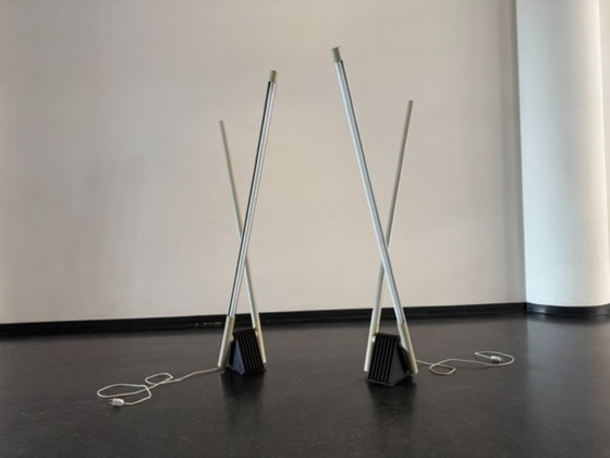2x Sistema Grippelampen Rodolfo Bonetto Luci Italien – Luci Italy, Stehleuchten, Plastic, Metal (photo 3 of 10)