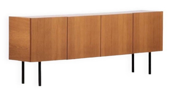 Image 1 of Enfilade scandinave vintage en teck avec pieds métalliques 