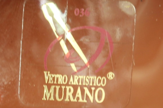 Image 1 of Große Murano-Glasvase von Enrico Cammozzo (mit Echtheitszertifikat)