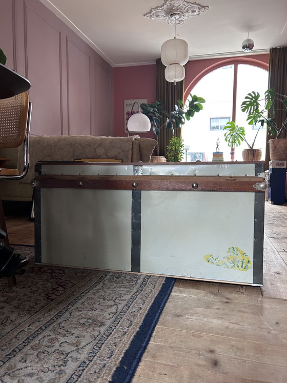 Image 1 of Authentieke Vintage Steamer Trunk – BALK Arnhem.