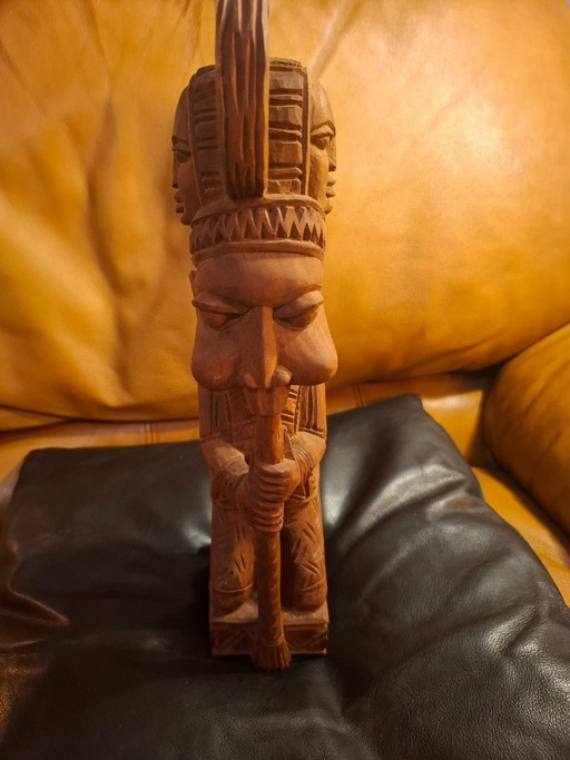 Vintage 1987 signed A.A. FAKEYE statue