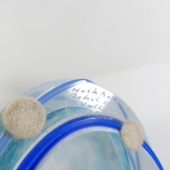 Image 1 of Kosta Boda Vase Galaxy Blue, signed Vallien