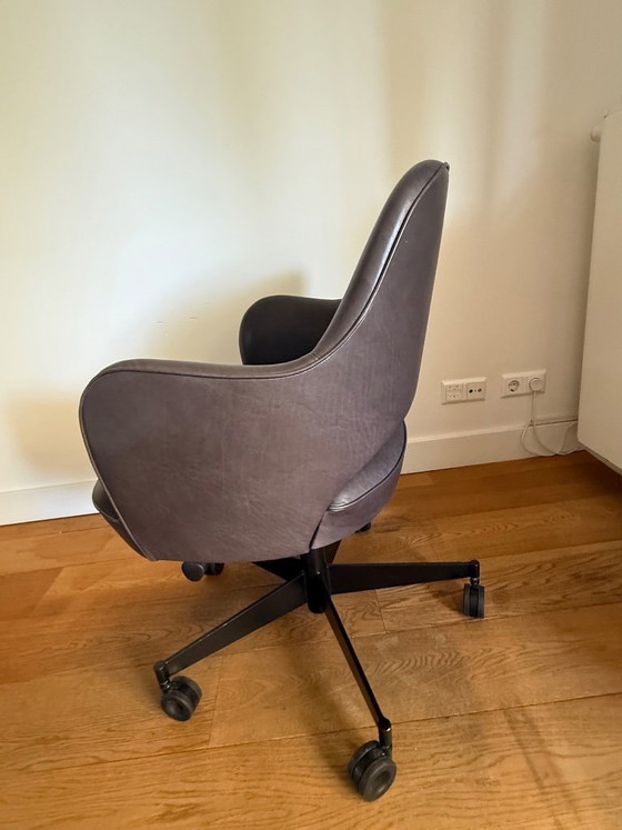 Image 1 of Baxter bureaustoel leer bruin