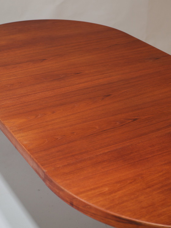 Image 1 of Extendable Dining Table Kai Kristiansen Round Teak Danish