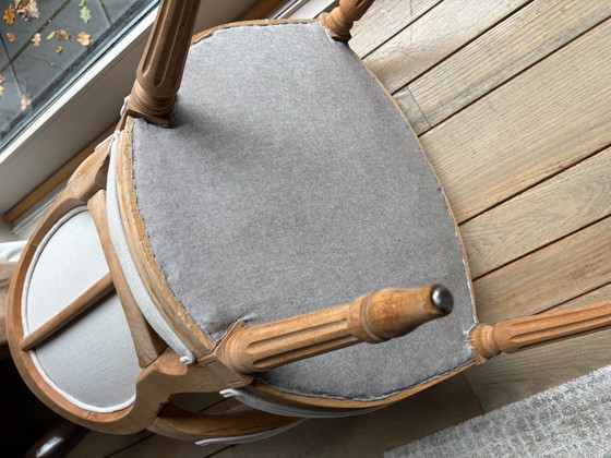Par de Sillones, Madera, Textil, Beige (foto 5 de 5)