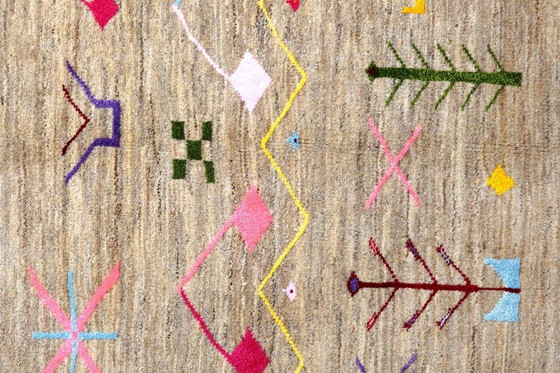 Image 1 of Hand-knotted Gabbeh Basi 198 x 150