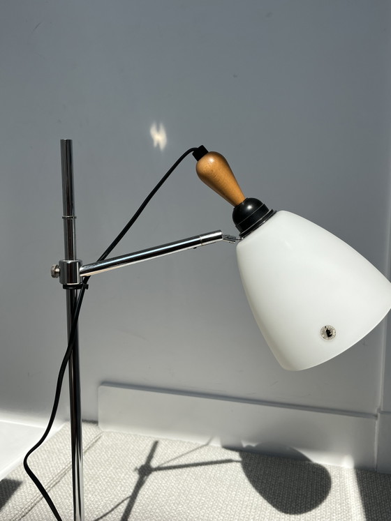 Vintage IKEA Skärholmen Tafellamp | Mid-Century Style – Tafellampen, Chrome, Glass (photo 4 of 8)