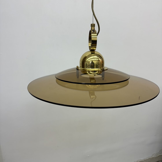 Image 1 of Sölken Leuchten Glass Hanging Lamp, 1970s