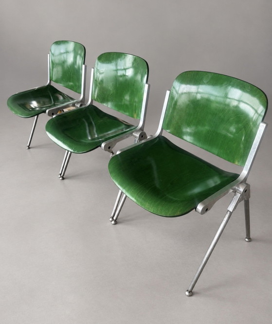 3x Vintage Agorà Chairs — Paolo Favaretto – Dining chairs, Aluminium, Metal (photo 10 of 15)