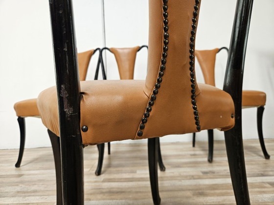 Set van 6 eetkamerstoelen van Vittorio Dassi uit de jaren 1950. – Wood (photo 13 of 17)