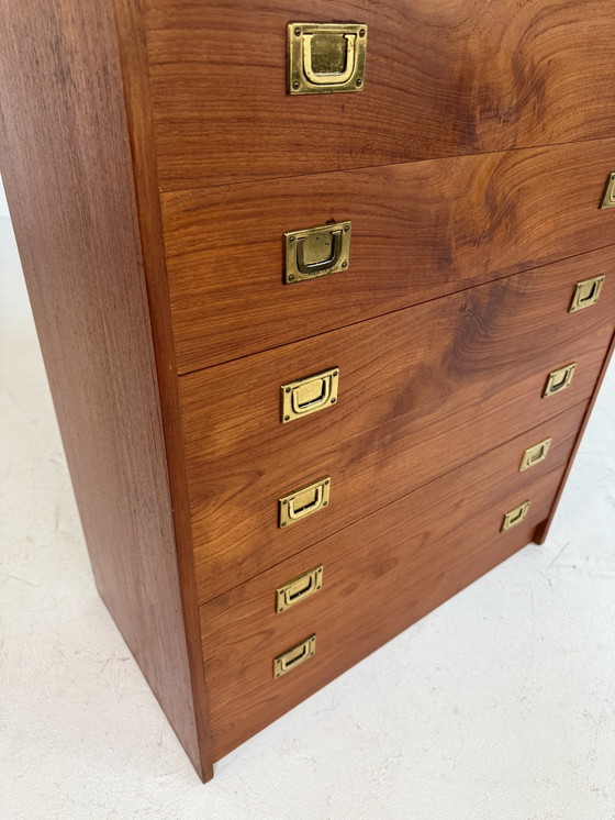 Image 1 of Vintage Deense teakhouten ladekast, Henning Korch ‘70