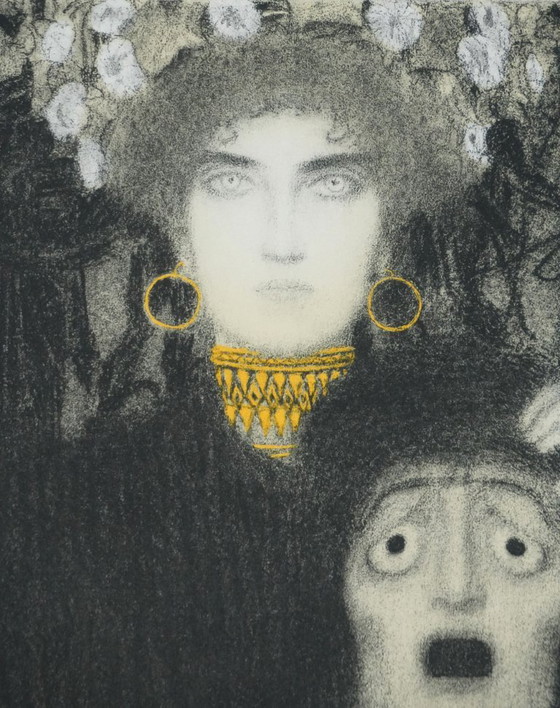 Gustav Klimt: Tragedy, Signed Lithograph – Lithographs & prints, Paper (photo 14 of 15)