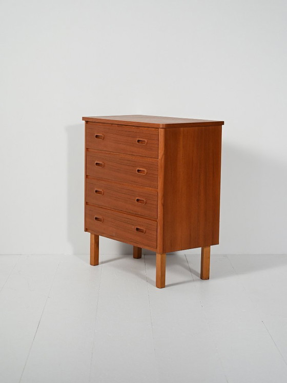 Image 1 of Scandinavian teak chest of drawers, 1960s