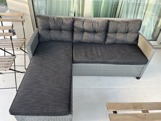 Image 1 of Outdoor lounge sofa with chaise longue