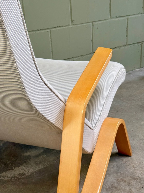 Grasshopper Lounge Chair by Eero Saarinen for Knoll International, Chairs and lounge chairs, Textile, Wood (photo 8 of 13)