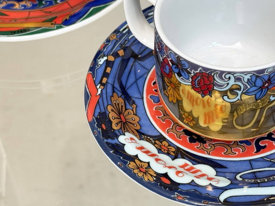 Image 1 of Set tazze Tête-à-tête per innamorati di Bopla! Fabbrica di porcellana Langenthal, Svizzera, anni '90