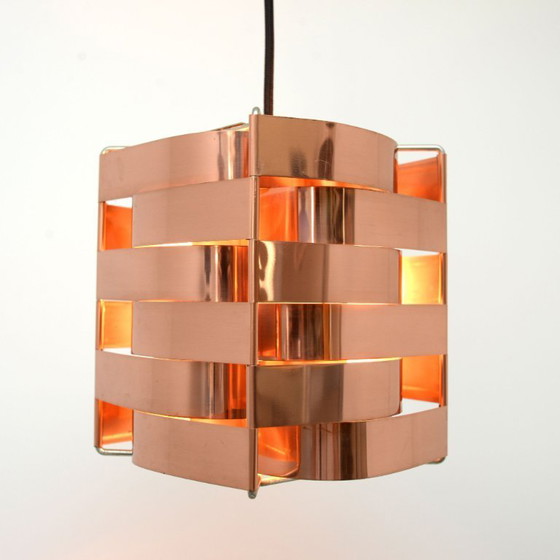 Image 1 of Copper Mars lamp, designed by Max Sauze, France 1970s