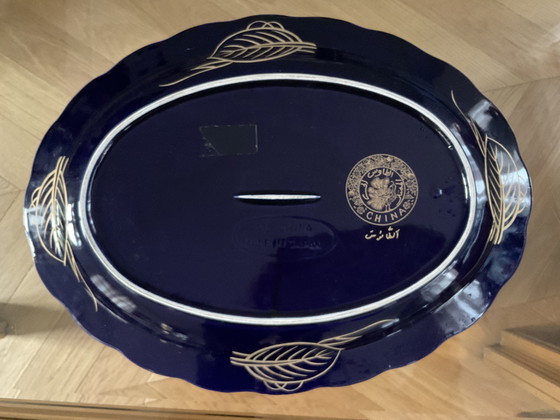 Image 1 of Plat ovale keramiek paon vintage TBE 