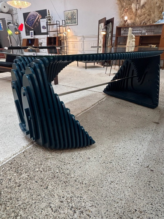 Scrivania/Tavolo pezzo unico dal design contemporaneo – Tavoli da pranzo, Legno (photo 6 of 7)