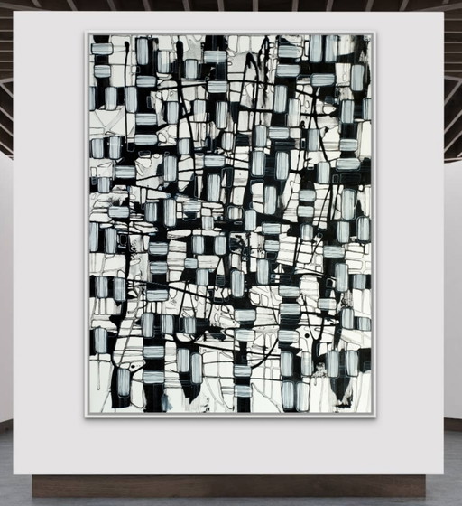 Natia Antadze Abstract Composition XXL – schilderijen tekeningen, Canvas