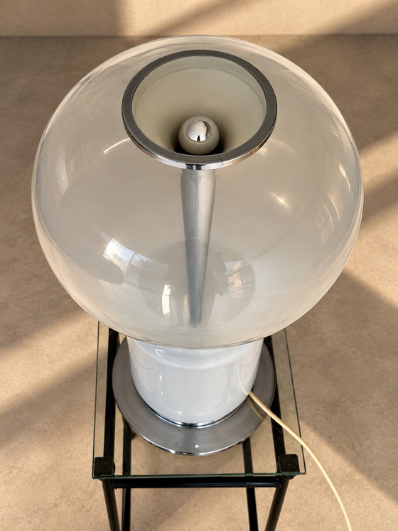Mid-Century Murano Glass Table Lamp in the Style of Angelo Mangiarotti, Italy 1960s (photo 5 of 7)