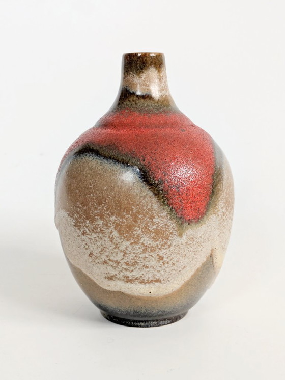 Image 1 of West German Pottery Vase by Ruscha Keramik, Model 830 Vulcano Fat Lava, 1960s