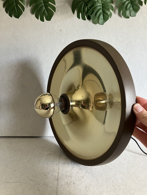 Vintage Weltraumzeitalter Scheibe Untertasse Wandlampe 1960s