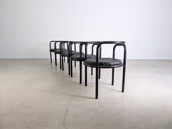 Image 1 of 5x Original Locus Solus Chairs Poltronova Gae Aulenti Metal design